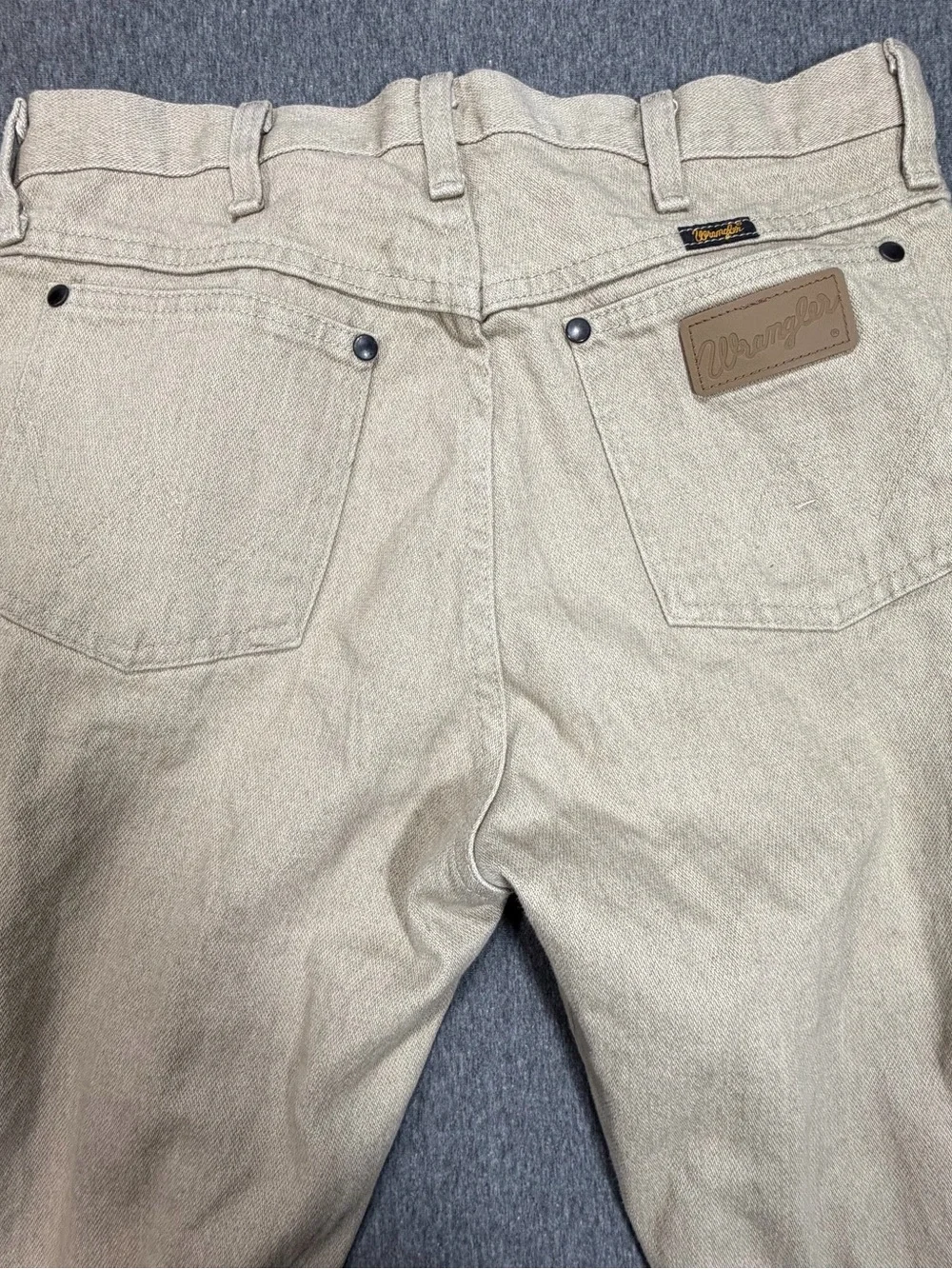 Wrangler Cowboy Cut Jeans Pants Mens 30x36 Tan Classic Fit Straight Leg Work